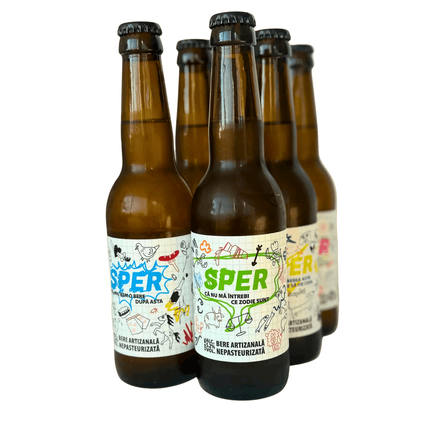 SPER -6 pack- Bere bio lager, nefiltrată și nepasteurizată