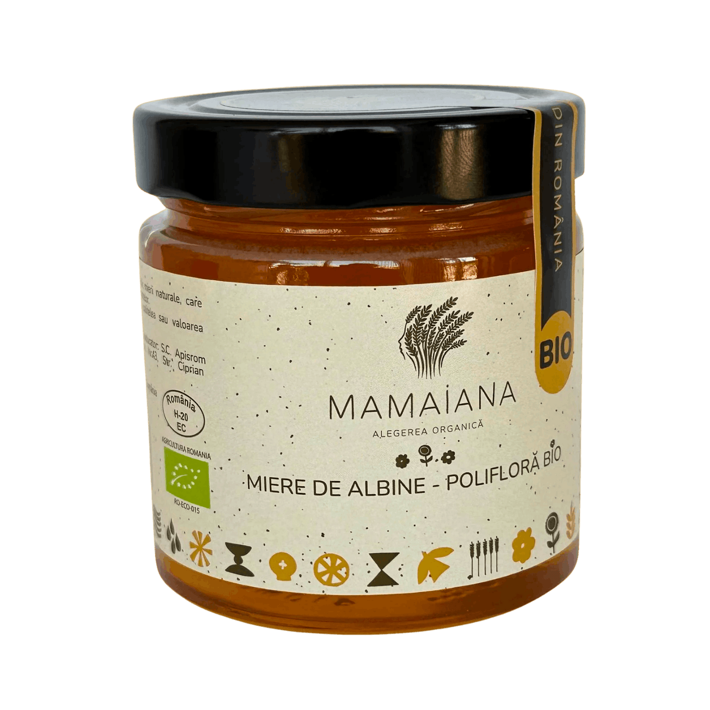 Miere polifloră bio Mamaiana 500g