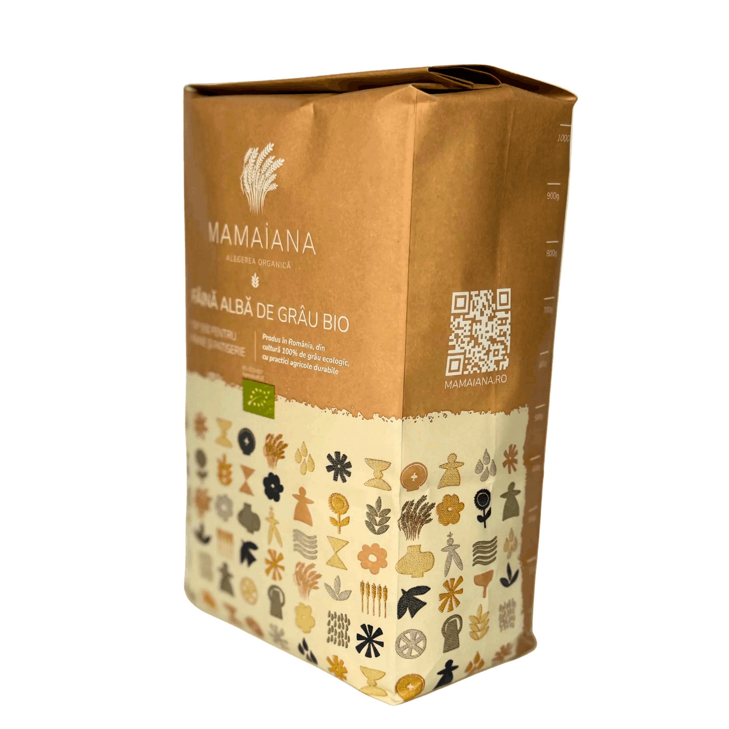 Făină albă de grâu bio tip 550 1Kg