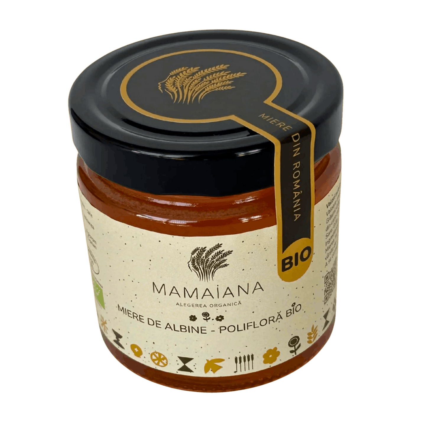Miere polifloră bio Mamaiana 500g